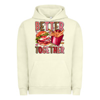 Pigment Pistachio hamburger potatoes better together olivia Urban Hoodie - OliviaCreatesArt