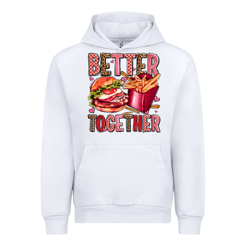 Hamburger Potatoes Better Together Olivia Urban Hoodie by OliviaCreatesArt | Teevron