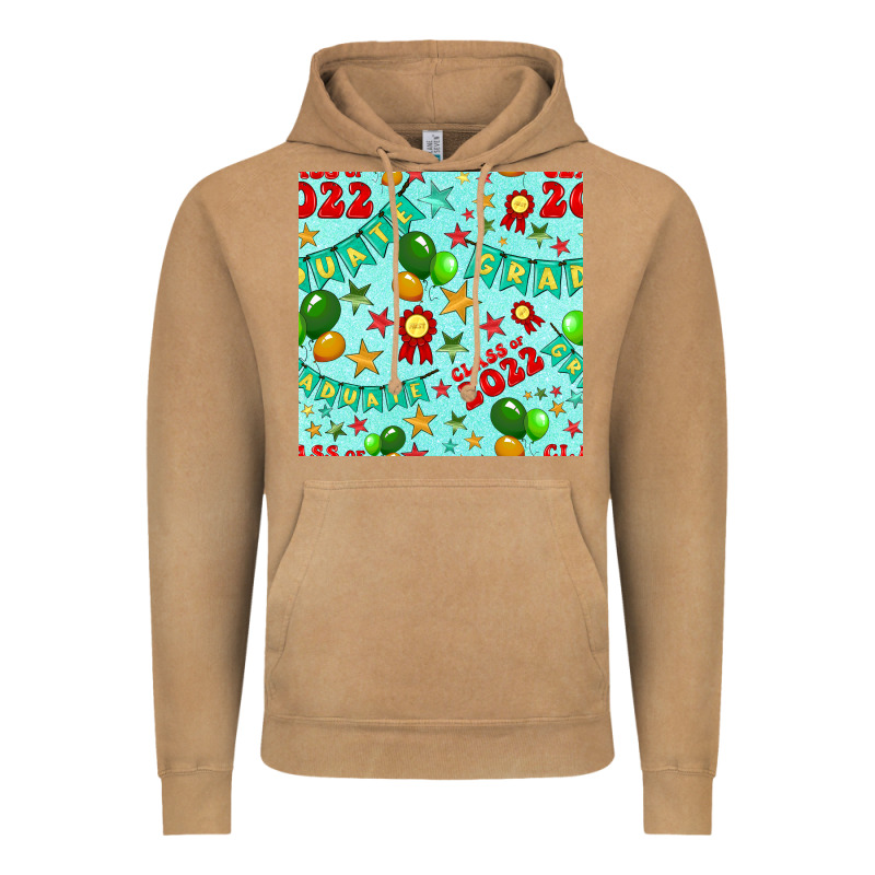 Class Of 2022 Graduation Seamless Pattern Vintage Hoodie by BundleAndBundleShop | Teevron