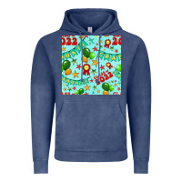 Vintage Denim class of 2022 graduation seamless pattern Vintage Hoodie - BundleAndBundleShop