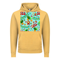 Vintage Mustard class of 2022 graduation seamless pattern Vintage Hoodie - BundleAndBundleShop