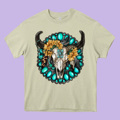 Gamestone With Bull Skull Heavy Core Tee Designed By Ranaportraitstore