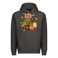 Smoke Heifer with Pumpkins Premium Hoodie - texasbilliewilder