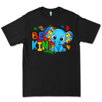 Black be kind autism elephant Premium Tee - Zillion Design Studio