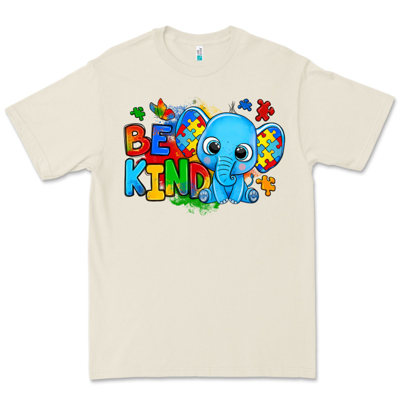 Be Kind Autism Elephant Premium Tee by Zillion Design Studio | Teevron