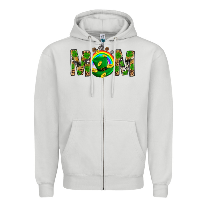 Western Mom With Shamrock Zipper Hoodie by BundleAndBundleShop | Teevron
