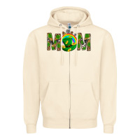 Sandshell Western Mom With Shamrock Zipper Hoodie - BundleAndBundleShop