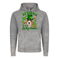 Cloud Rock st.patricks day my beagle is my lucky charm Vintage Hoodie - RanaPortraitStore
