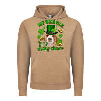 Vintage Coffee st.patricks day my beagle is my lucky charm Vintage Hoodie - RanaPortraitStore