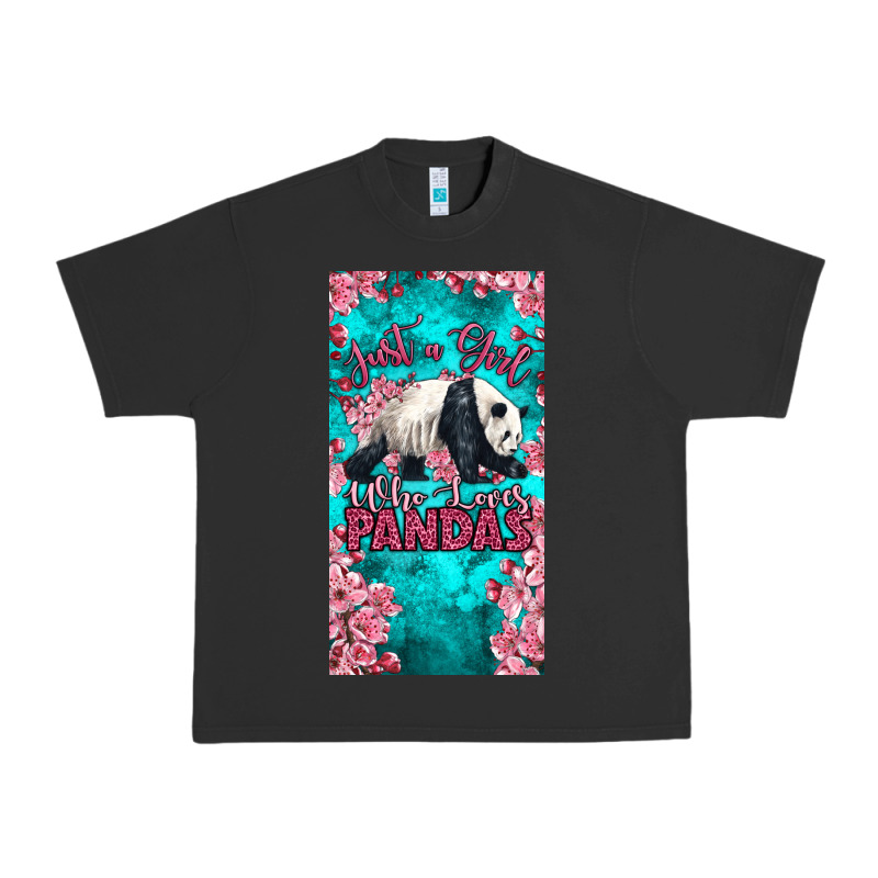 Just A Girl Who Loves Pandas Urban Heavy Tee by LillyAllenDesigns | Teevron