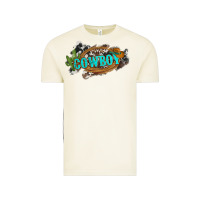 Vintage Arctic western cowboy and hat with cactus and cowhide Vintage Tee - Artiststas