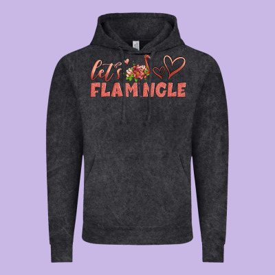 Let's Flamingle Vintage Hoodie Designed By Artiststas