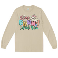 Mushroom some bunny loves you easter Long Sleeve Tee - MaliasSmallBusiness