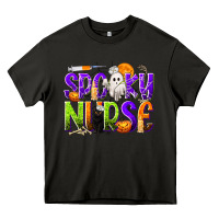 Asphalt Halloween Spooky Nurse Heavy Core Tee - texasbilliewilder