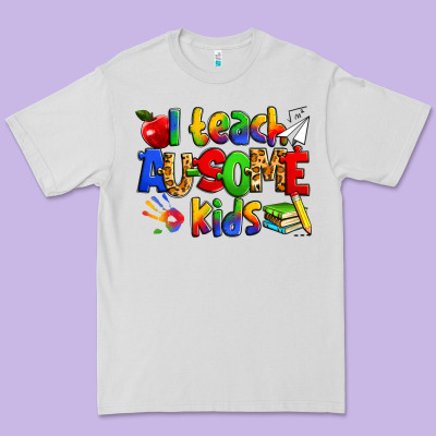I Teach Ausome Kids Autism Teacher Premium Tee Designed By Zillion Design Studio