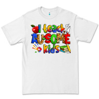 White i teach ausome kids autism teacher Premium Tee - Zillion Design Studio