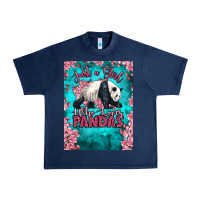 Navy just a girl who loves pandas Urban Heavy Tee - LillyAllenDesigns