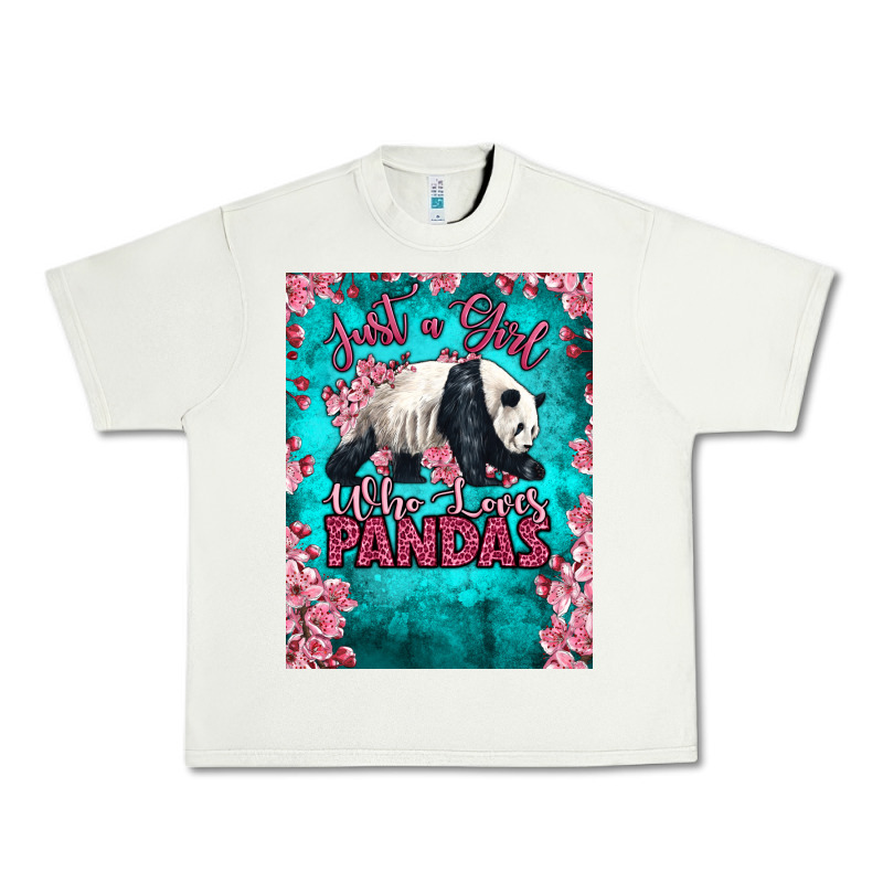 Just A Girl Who Loves Pandas Urban Heavy Tee by LillyAllenDesigns | Teevron