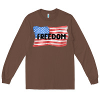 Chestnut freedom usa Long Sleeve Tee - MaliasSmallBusiness