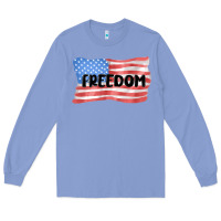 Colony Blue freedom usa Long Sleeve Tee - MaliasSmallBusiness