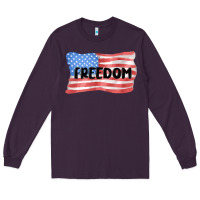 Plum freedom usa Long Sleeve Tee - MaliasSmallBusiness