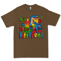 Cacao it's ok to be different autism trex Premium Tee - Zillion Design Studio