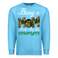 Ocean Blue Being A Mom Makes My Life Complete For dark Premium Sweatshirt - Bettercallsaul