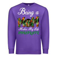 Purple Being A Mom Makes My Life Complete For dark Premium Sweatshirt - Bettercallsaul