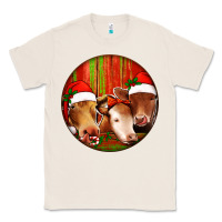 Natural Christmas Cow, Classic Tee - Jasminsmagicworld
