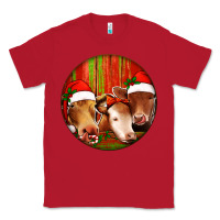 Red Christmas Cow, Classic Tee - Jasminsmagicworld
