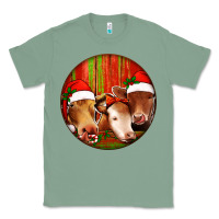 Sage Christmas Cow, Classic Tee - Jasminsmagicworld