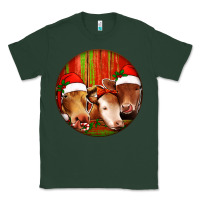 Sports Green Christmas Cow, Classic Tee - Jasminsmagicworld