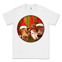 White Christmas Cow, Classic Tee - Jasminsmagicworld