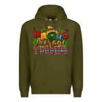 Army Green Nacho average Teacher Premium Hoodie - NancyCooperArtShop