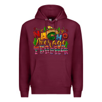 Burgundy Nacho average Teacher Premium Hoodie - NancyCooperArtShop