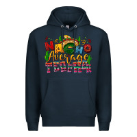 Navy Nacho average Teacher Premium Hoodie - NancyCooperArtShop