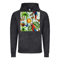 Parrot In The Sun Seamless Pattern Vintage Hoodie | Teevron
