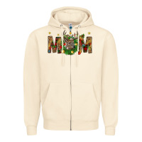 Sandshell Western Mom With Reindeer Zipper Hoodie - BundleAndBundleShop