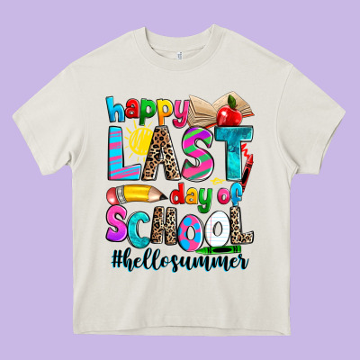 Happy Last Day Of School Heavy Core Tee Designed By Zillion Design Studio