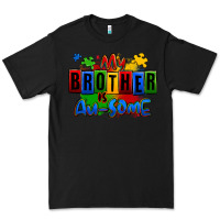 Black my brother is ausome autism Premium Tee - Zillion Design Studio