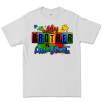 Dove Grey my brother is ausome autism Premium Tee - Zillion Design Studio