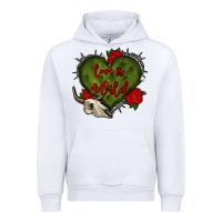 White love is wild with bullskull olivia Urban Hoodie - OliviaCreatesArt