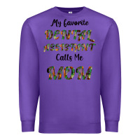 Purple My Favorite Dental Assistant Calls Me Mom Premium Sweatshirt - Bettercallsaul