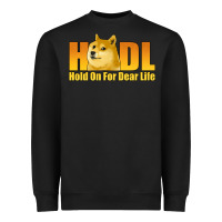 Black hodl hold on for dear life dogecoin Heavyweight Sweatshirt - Jasminsmagicworld