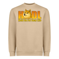 Mushroom hodl hold on for dear life dogecoin Heavyweight Sweatshirt - Jasminsmagicworld