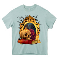 Arona Halloween Skull Candles and Roses Heavy Core Tee - texasbilliewilder