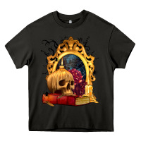 Asphalt Halloween Skull Candles and Roses Heavy Core Tee - texasbilliewilder