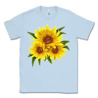 Dusty Blue maximillian perennial sunflower Classic Tee - LillyAllenDesigns