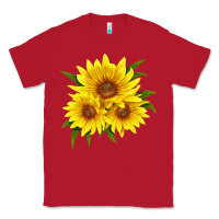 Red maximillian perennial sunflower Classic Tee - LillyAllenDesigns