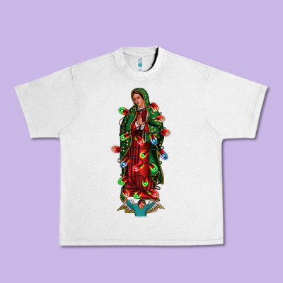 Our Lady Of Guadalupe Christmas Urban Heavy Tee Designed By Jasminsmagicworld